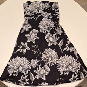 White House Black Market Classic Black Cotton Dress